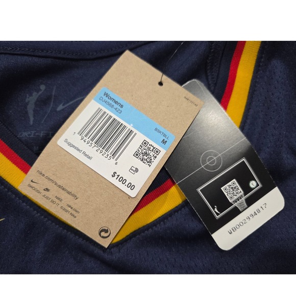 Indiana Fever Bonner 25 WNBA Jersey Womens Medium Blue Nike Explorer Edition New - Picture 9 of 11